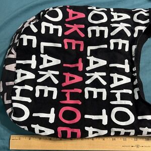 Lake Tahoe Unbranded Tote Snap Closure Crossbody Canvas‎ Purse Bag Black Pink